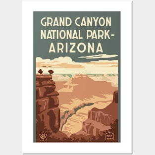 A Vintage Travel Art of the Grand Canyon National Park - Arizona - US Posters and Art